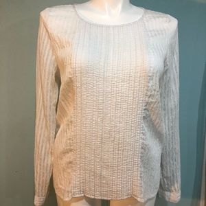 Halogen white long sleeve blouse in women’s large